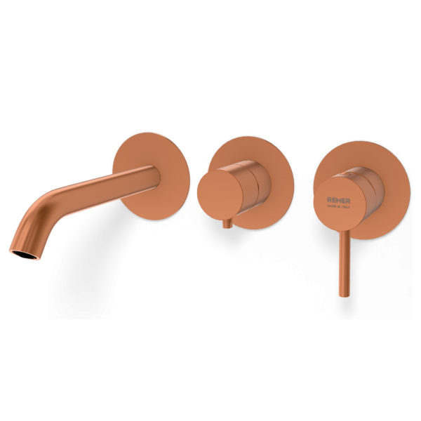 Смеситель для ванны Remer X Style X54D2PWBRP, медь брашированная