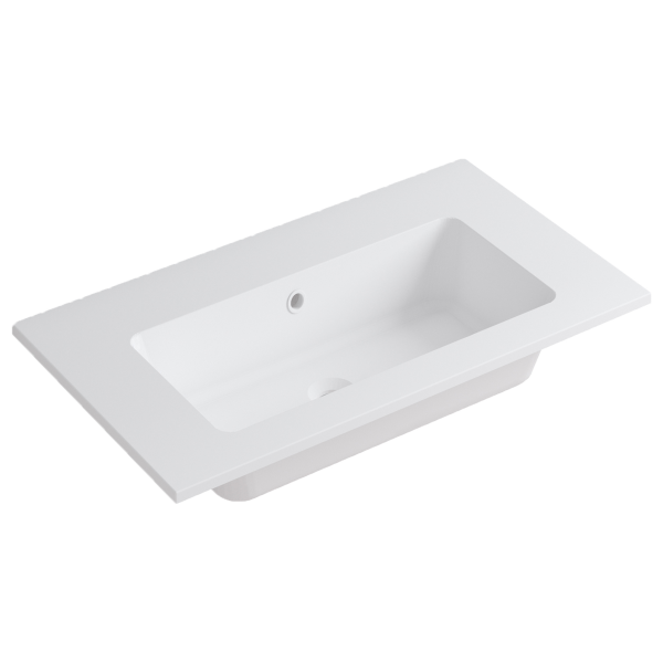 Раковина для тумбы 80 см Onsen 18M-080-CX-GBI, белая глянцевая