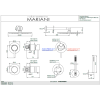 Душевая система Mariani Next B3717HNXP3TB30, белый матовый