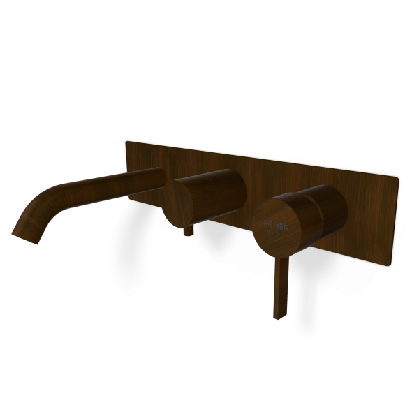 Смеситель для ванны Remer Metrica MC54D2WBBR, бронза масляная