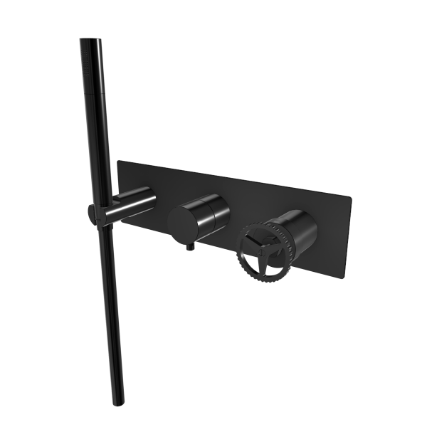 Смеситель для душа Remer Chrono CH97D3WBCFP, черный брашированный хром