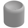 Раковина накладная 42 см GSG Ceramic Design Petra PELAVSECOLFS033, Perla Matt