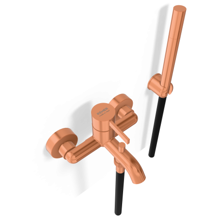 Смеситель для ванны Remer Metrica MC02RP, медь брашированная