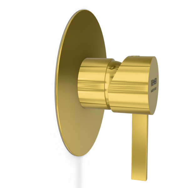 Смеситель для душа Remer Metrica MC30LDO, золото глянцевое