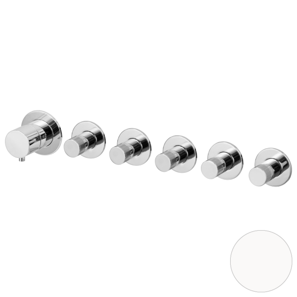 Смеситель для душа Remer X Style N98D5PWBBO, белый матовый