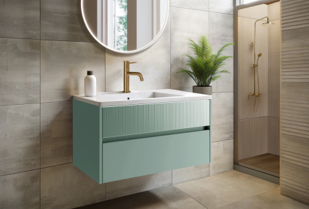 Тумба для раковины 60 см Onsen Niwa 71-BP-060-M60-V60, тимьян зелёный