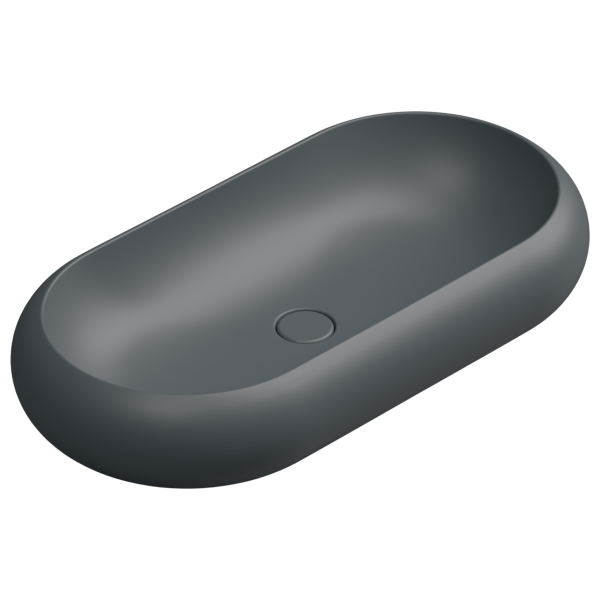 Раковина накладная 80x42 см GSG Ceramic Design Petra PELAV80028, Ebano Matt