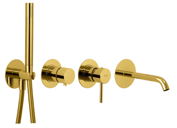 Смеситель для ванны Remer X Style X96S03ROXXDO, золото глянцевое