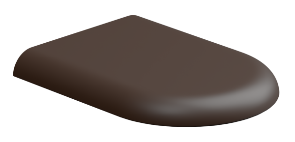 Крышка с сиденьем для подвесного унитаза с микролифтом GSG Ceramic Design Petra PECOPRTICR035, Cacao Matt