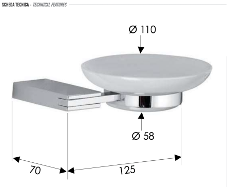 Мыльница Remer Flat FT10CR