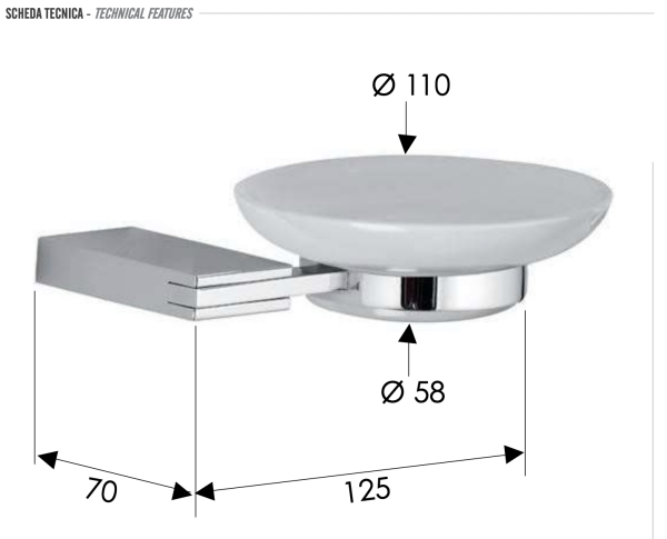 Мыльница Remer Flat FT10CR