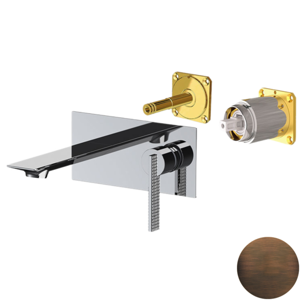 Смеситель для раковины Daniel Club ANC632KBOIL, бронза масляная