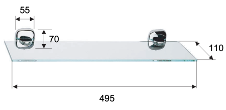 Полка 50 см Remer Suite SU20CR