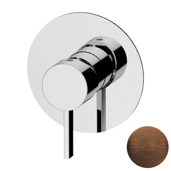 Смеситель для душа Remer Metrica MC30LBR, бронза масляная