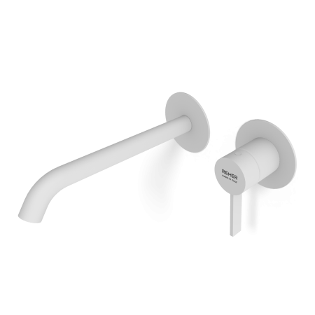 Смеситель для раковины Remer Metrica MC15PWBBO, белый матовый