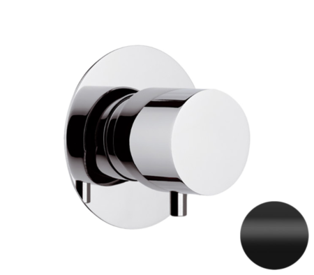 Дивертер на 3 выхода Remer X Style N93DEV3NO, черный матовый