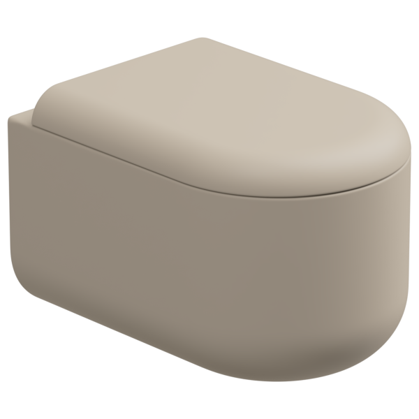 Чаша подвесного унитаза Eco Clean (торнадо) GSG Ceramic Design Petra PEWCSOEC034, Sabbia Matt