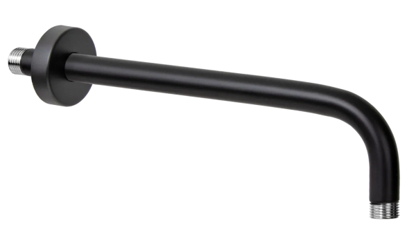 Кронштейн для верхнего душа 40 см Remer 343L40NO, черный матовый