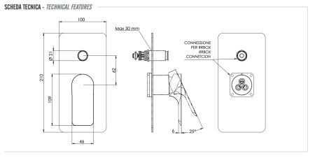 Смеситель для душа Remer Infinity I09KB