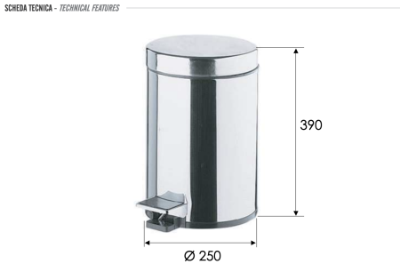 Ведро 12 литров Remer RB503CR