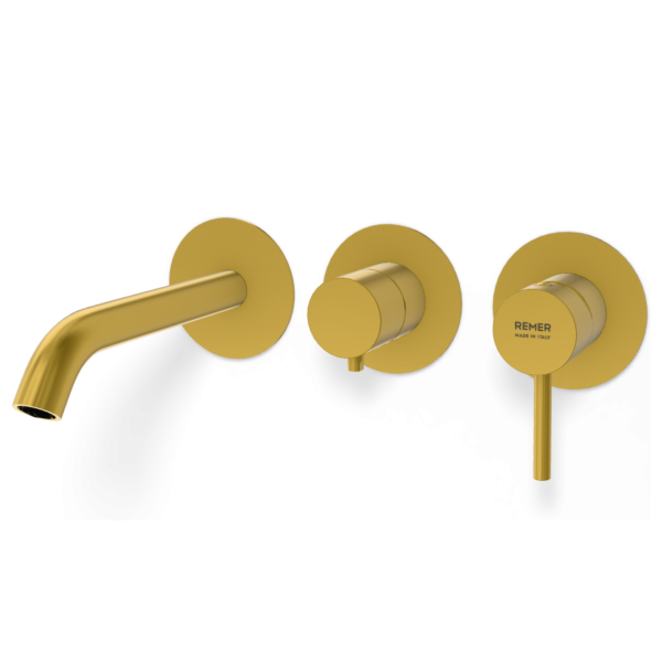 Смеситель для ванны Remer X Style X54D3PWBBG, золото брашированное