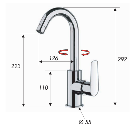 Смеситель для кухни Remer Vanity V72C