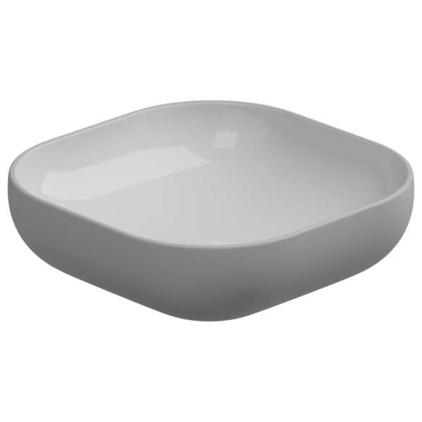 Раковина накладная биколор 45 см GSG Ceramic Design Easy EALAVQU45BI000/033, White/Perla Matt