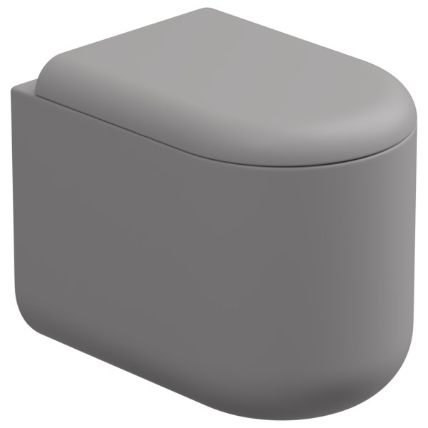 Чаша приставного унитаза Eco Clean (торнадо) GSG Ceramic Design PEWC01EC038, Fumo Matt