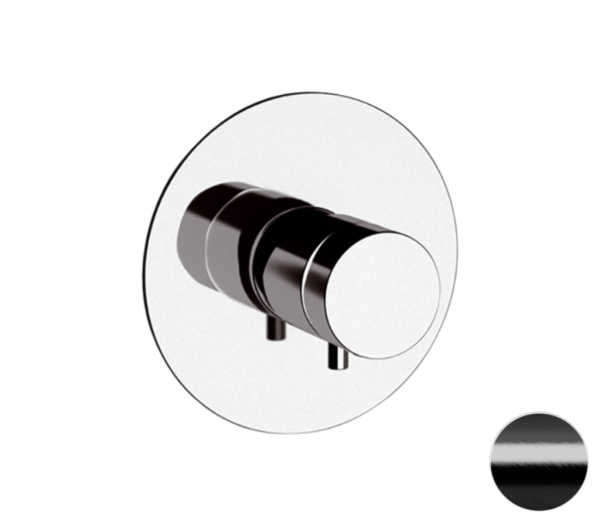Смеситель термостатический для душа Remer Elegance NT30CFP, черный брашированный хром
