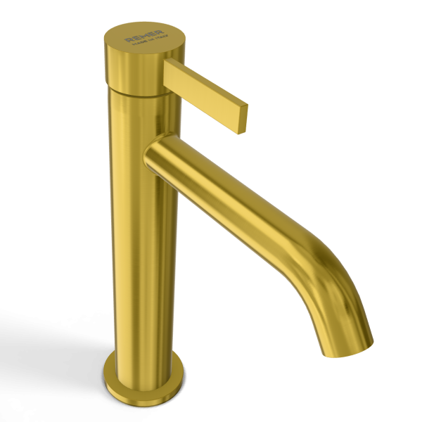 Смеситель для раковины Remer Metrica MC12AHS, латунь брашированная PVD