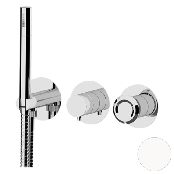 Смеситель для душа Remer Element ET97D2PBO, белый матовый