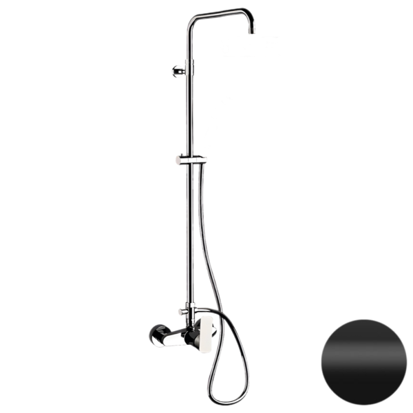 Душевая система Daniel Tiara TA636ASSDDV15, чёрный матовый