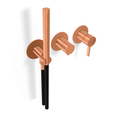 Смеситель для душа Remer Metrica MC97D2PRP, медь брашированная