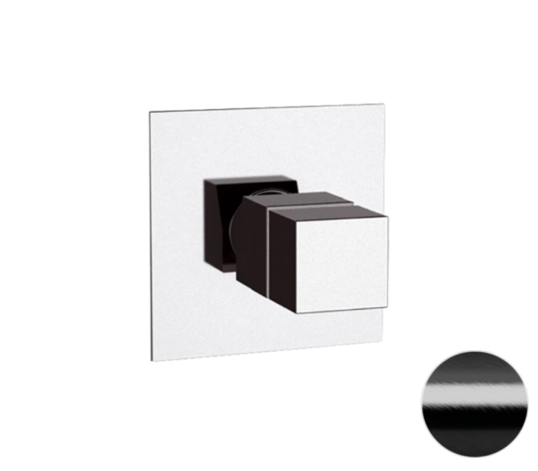 Смеситель термостатический для душа Remer Q-Elegance QT30CFP, черный брашированный хром