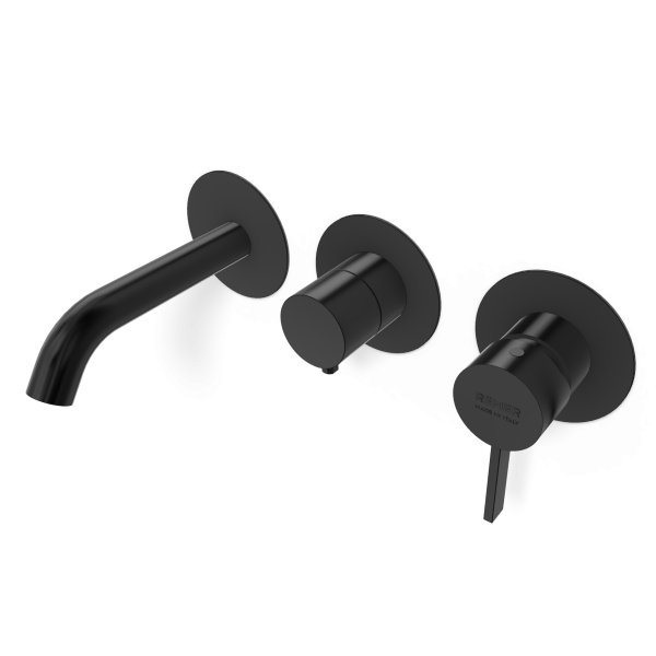 Смеситель для ванны Remer Metrica MC54D2PWBCFP, черный брашированный хром