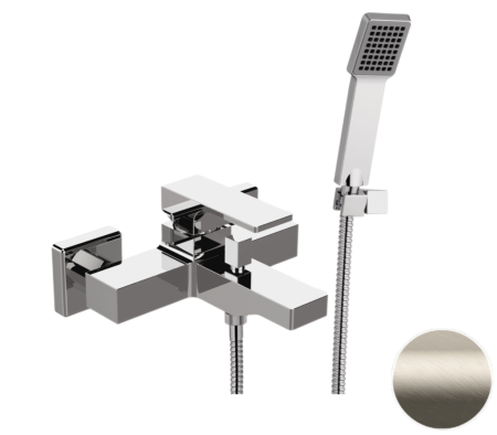 Смеситель для ванны Remer Absolute AU02XV, сталь