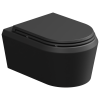 Чаша подвесного унитаза GSG Ceramic Design Cruise CRWCSO003, черный матовый