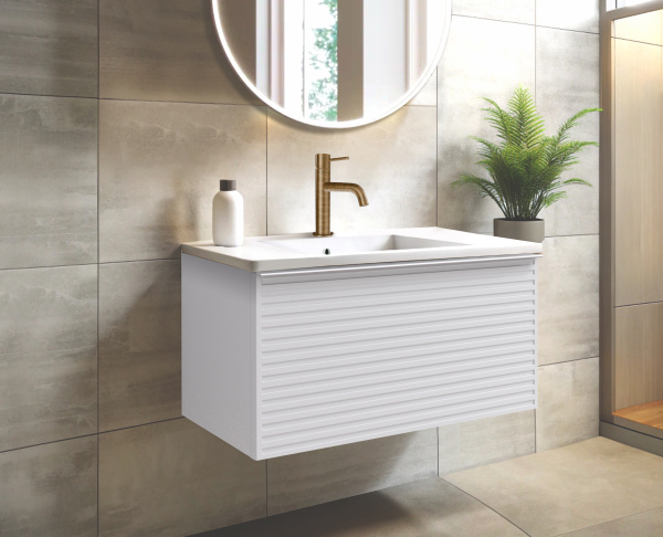  Тумба для раковины с 2 ящиками 80см Onsen Pixel 68-BP-082-S2-M03, белый 