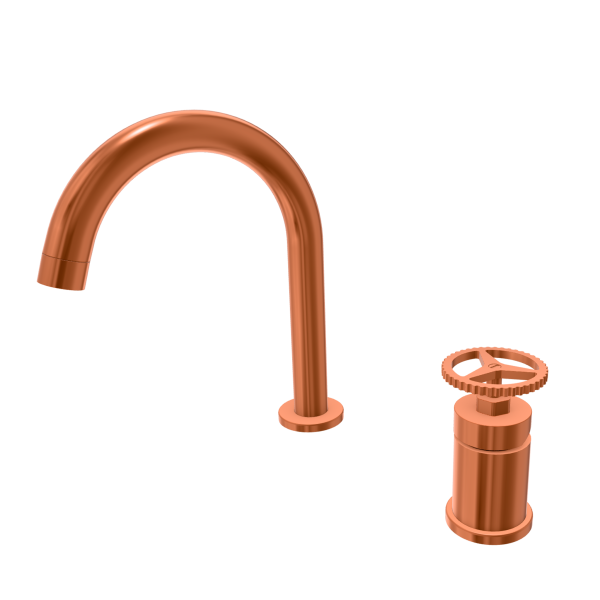 Смеситель для раковины Remer Chrono CH57RP, медь брашированная