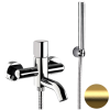 Смеситель для ванны Daniel Trilogy TG610DP, золото брашированное