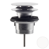 Донный клапан с переливом для ванны click-clack 1”1/2 OMP Tea Clicker 8334.060.6.XD, белый матовый