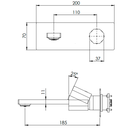 Смеситель для раковины Remer Ottagono ON15WB