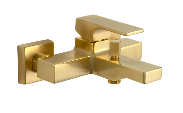 Смеситель для ванны Remer Absolute AU05BG, золото брашированное