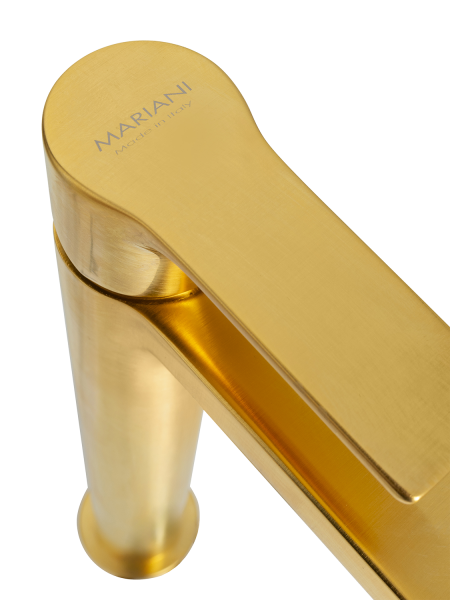 Смеситель для раковины Mariani Kali A22398KL12, золото брашированное