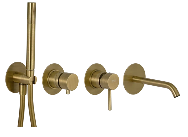 Смеситель для ванны Remer X Style X96S03ROXXVO, состаренная латунь