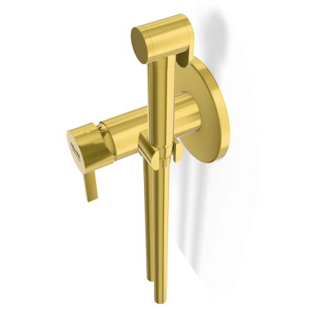 Гигиенический душ со смесителем Remer Metrica MC65WDO, золото глянцевое