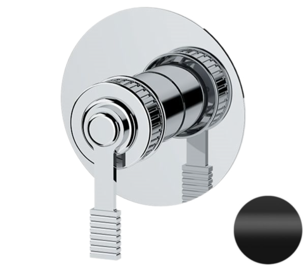 Смеситель для душа Remer Atelier AL30LNO, черный матовый