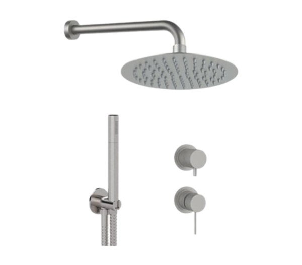 Душевая система Remer X Style INOX SSX92PS02UFM25, нержавеющая сталь