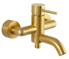 Смеситель для ванны Remer X Style X05BG, золото брашированное