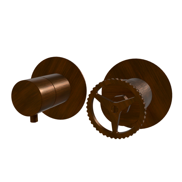 Смеситель для душа Remer Chrono CH93ZPWBBR, бронза масляная